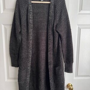 Women's Gray Sweater Cardigan